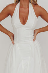 El Corazon Halterneck Maxi Dress Cream