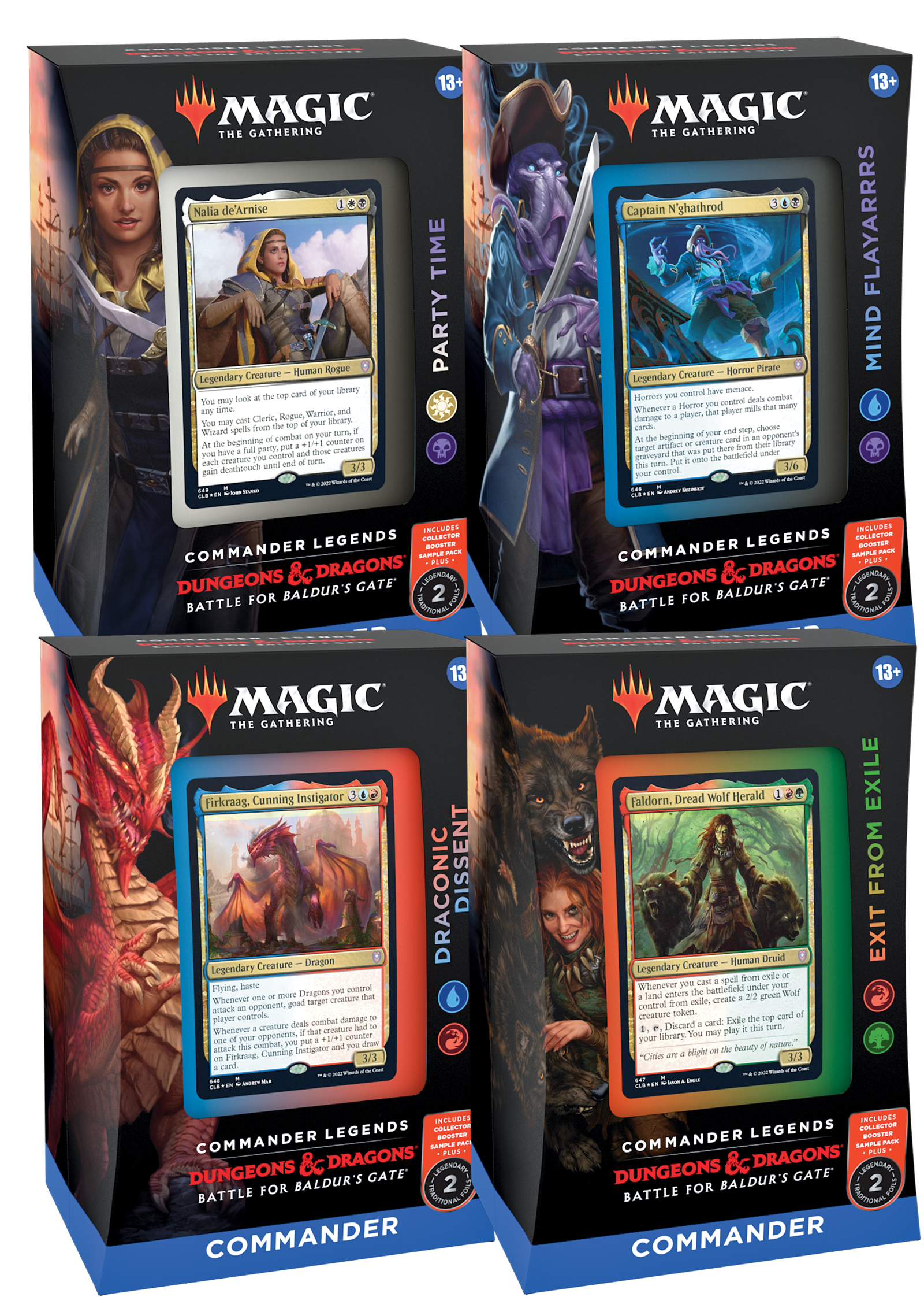 MTG: Commander Legends: Battle for Baldur’s Gate Commander Set of 4 Decks