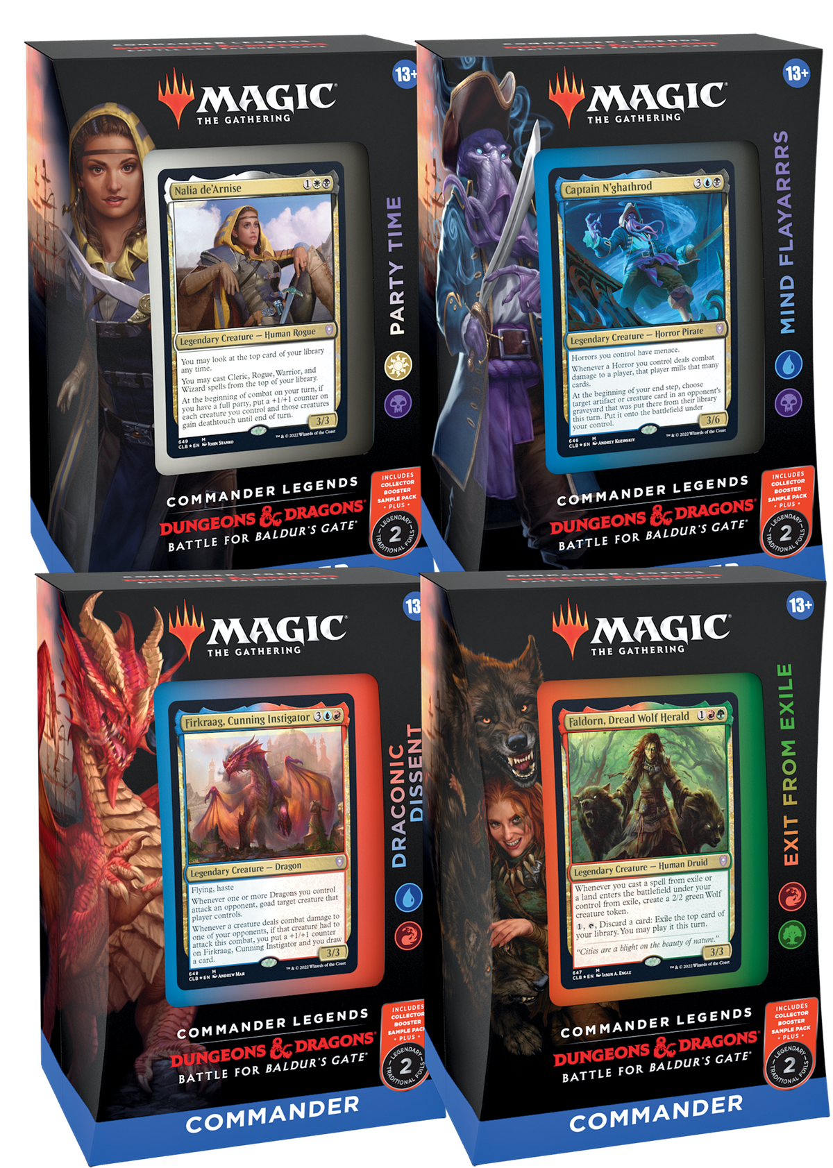 MTG: Commander Legends: Battle for Baldur’s Gate Commander Set of 4 Decks